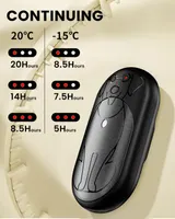 Портативные грелки для рук 2 шт 3000mAh каждая 3 режима нагрева аккумуляторные — фото 2