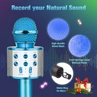 Wireless Microphone, 3-12 Years Old Children's Karaoke Gift 3 4 5 6 7 8 9 10 11 12 Years Old Gift 3-12 Years — фото 2