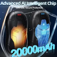 Грілки для рук FANDLISS 2 шт 10000mAh двосторонній нагрів акумуляторні power bank — фото 3