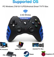 Геймпад VooFun 2.4G Hall Effect стіки для ПК PS3 Android TV вібрація контролер — фото 4