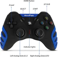 Геймпад VooFun 2.4G Hall Effect стики для ПК PS3 Android TV вибрация контроллер