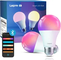 Lepro B1 AI Smart Bulb E27, Bluetooth RGBCCT Dimmable LED, Music Sync, Voice Control, 806lm, 2 Pack — фото 2