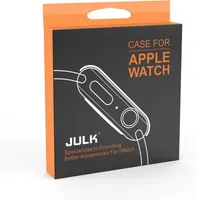 Чехол защитный JULK для Apple Watch 40mm стекло TPU ультратонкий 2 шт прозрачный — фото 9