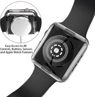 Чохол захисний JULK для Apple Watch 40mm скло TPU ультратонкий 2 шт прозорий — фото 6