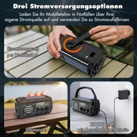 Туристичне радіо MILFECH solar динамо power bank ліхтар аварійне заряджання для походів виживання — фото 7