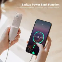 Мини вентилятор Senelux 2500mAh портативный аккумуляторный USB до 24 часов работы для дома офиса — фото 6