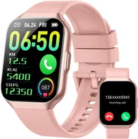 Смарт часы 1.96 Bluetooth звонки 140+ режимов пульс SpO2 IP68 фитнес трекер монитор здоровья — фото 6
