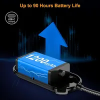 Лампа для чтения Gritin 19 LED 3 цвета 5 уровней яркости гибкая аккумуляторная подсветка для книг — фото 2
