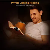 Лампа для читання Gritin 19 LED 3 кольори 5 рівнів яскравості гнучка акумуляторна підсвітка