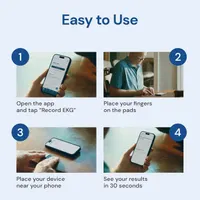 ЭКГ KardiaMobile 1-Lead персональное ЭКГ Bluetooth медицинский прибор контроль сердца дома — фото 4