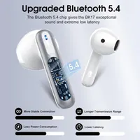 Беспроводные наушники TWS Bluetooth 5.4 Hi-Fi звук 4 ENC микрофона 40 часов работы IP7 влагозащита — фото 3