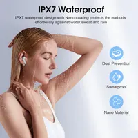 Беспроводные наушники TWS Bluetooth 5.4 Hi-Fi звук 4 ENC микрофона 40 часов работы IP7 влагозащита — фото 6