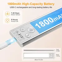 LED светильники Gritin для кухни 26 см 2 шт датчик движения аккумуляторные подсветка шкафа — фото 9