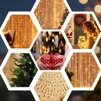 Гирлянда штора 3х3м 300 LED USB 8 режимов пульт декоративная подсветка для комнаты окна праздника — фото 7