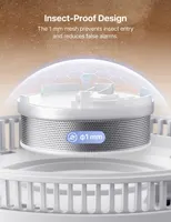 Детектор дыма X-Sense SD11 пожарный сигнализатор батарея 10 лет защита дома сигнал тревоги белый — фото 6
