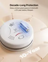Детектор диму X-Sense SD11 пожежний сигналізатор батарея 10 років захист дому сигнал тривоги — фото 2