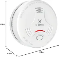 Детектор диму X-Sense SD11 пожежний сигналізатор батарея 10 років захист дому сигнал тривоги — фото 8