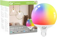 Розумна Wi-Fi LED лампа GY G125 E27 18Вт 1900Лм RGB CCT керування через застосунок світильник — фото 2