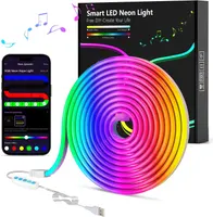 Неоновая LED лента 3м RGB Bluetooth приложение синхронизация музыки USB декоративная подсветка — фото 2