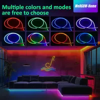 Неоновая LED лента 3м RGB Bluetooth приложение синхронизация музыки USB декоративная подсветка — фото 8