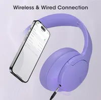 Беспроводные наушники DOQAUS Bluetooth 90 часов работы 3 режима эквалайзера складные — фото 4