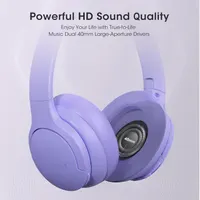 Беспроводные наушники DOQAUS Bluetooth 90 часов работы 3 режима эквалайзера складные — фото 5