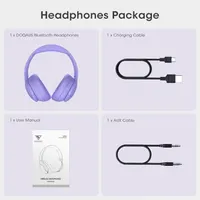 Бездротові навушники DOQAUS Bluetooth 90 годин роботи 3 режими еквалайзера складані — фото 2