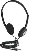 Дротові навушники Manhattan Stereo AUX 3.5мм кабель 2.2м легкі для музики та дзвінків чорні — фото 2