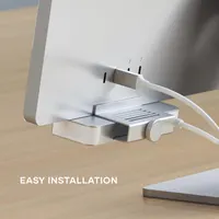 USB-C хаб SATECHI Clamp Hub для iMac 24 расширение портов алюминиевый адаптер серебристый — фото 4