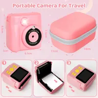 Детский фотоаппарат с печатью Kids Camera экран 2.4 IPS 16x zoom карта 32GB для детей