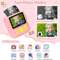 Детский фотоаппарат с печатью Kids Camera экран 2.4 IPS 16x zoom карта 32GB для детей — фото 2