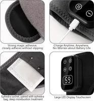 Масажер грілка для гомілковостопа 3 в 1 вібромасаж 5 рівнів нагріву 2 шт відновлення — фото 7