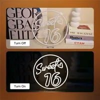 Неонова вивіска Sweet 16 LED тепле жовте світло декоративна підсвітка для свята — фото 6