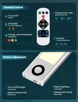 LED светильники Gritin для кухни 3 шт 72 LED аккумулятор 3000mAh подсветка шкафа — фото 3