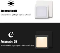 Нічники Emotionlite 2 шт LED датчик світла тепле світло нічник для спальні коридору дому — фото 4