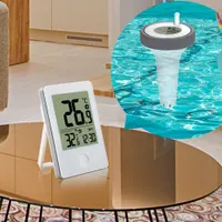 Бездротовий термометр для басейну mumisuto, цифровий, LCD, до 100 м, водонепроникний, датчик води — фото 3