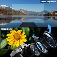 Фотоапарат 5K 64MP для влогів WiFi 64GB карта 2 об’єктиви відео фото блогерам — фото 2