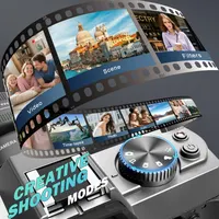 Фотоапарат 5K 64MP для влогів WiFi 64GB карта 2 об’єктиви відео фото блогерам — фото 4