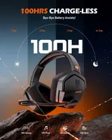 Ігрова гарнітура NUBWO 100 годин 2.4G Bluetooth AUX мікрофон для ПК консолей — фото 3