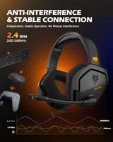 Игровая гарнитура NUBWO 100 часов 2.4G Bluetooth AUX микрофон для ПК и консолей — фото 2