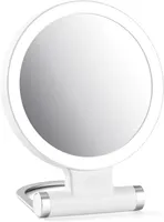 Дзеркало для макіяжу з LED підсвіткою збільшення 10x сенсорне косметичне біле