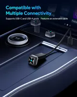 Адаптер 2 в 1 Android Auto CarPlay 5.8GHz WiFi Bluetooth для авто подключения смартфона — фото 9
