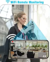 Wi-Fi камера 4K для дома ночное видение датчик движения аккумуляторная видеонаблюдение — фото 7