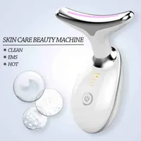 Face Massager 3 Color Facial Massage Anti-Aging Facial Neck Eye Device 3 Mode with 45°C Heat Face Toning Device Skin Care Tools for Women and Man