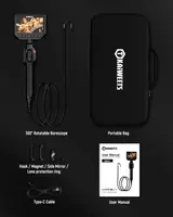 Эндоскоп KAIWEETS камера 210 градусов 4.3 IPS экран 1080P IP67 для диагностики и осмотра
