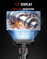 Эндоскоп KAIWEETS камера 210 градусов 4.3 IPS экран 1080P IP67 для диагностики и осмотра — фото 5