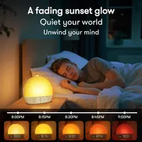 Будильник Wake Up Light світанок 12 кольорів білий шум димер нічник імітація сонця — фото 5