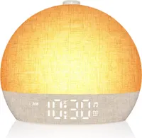 Будильник Wake Up Light світанок 12 кольорів білий шум димер нічник імітація сонця — фото 8