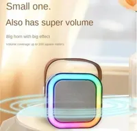 Bluetooth Karaoke Machine Portable 5.3 PA Speaker System with 1-2 Wireless Microphones Home Family Singing Children's Gifts — фото 4
