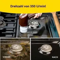 Щетка электрическая для уборки Horsepower аккумулятор 2000mAh 5 насадок для дома кухни — фото 6
